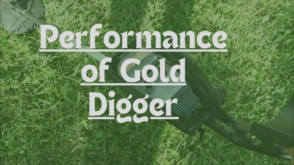 Performance of the Bounty Hunter Gold Metal Detector